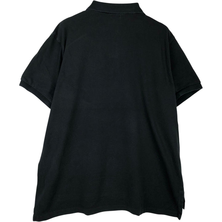 Ralph Lauren POLO RALPH LAUREN CUSTOM FIT short sleeve polo shirt men's XXL equivalent cotton black type Vintage Second Hand
