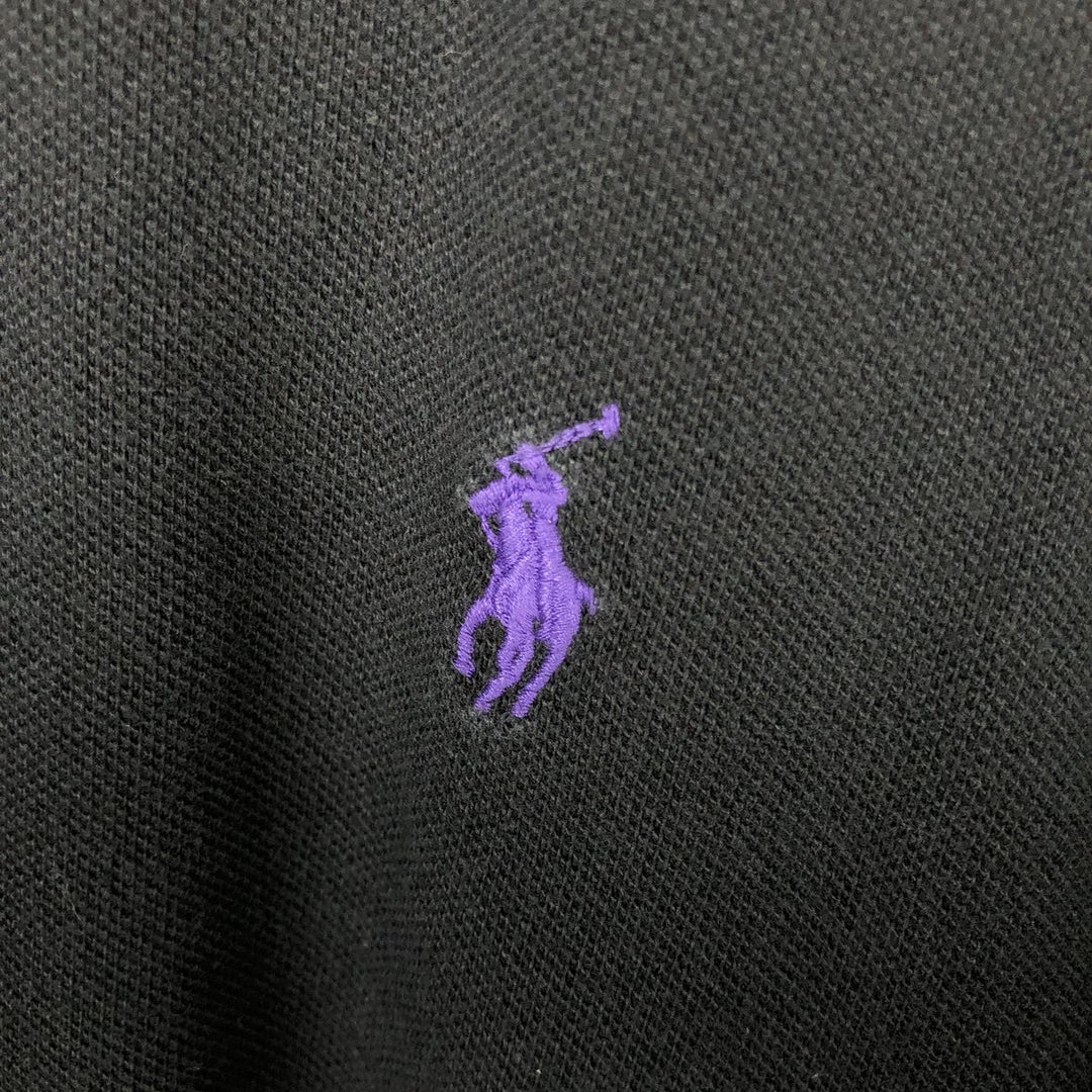 Ralph Lauren POLO RALPH LAUREN CUSTOM FIT short sleeve polo shirt men's XXL equivalent cotton black type Vintage Second Hand