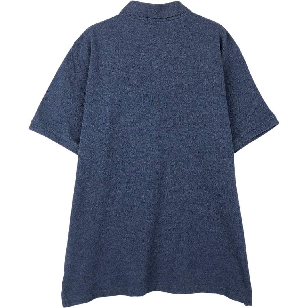 Ralph Lauren POLO RALPH LAUREN CLASSIC FIT short sleeve polo shirt for men size L cotton navy blue type Vintage Second Hand