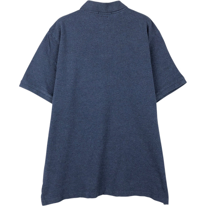 Ralph Lauren POLO RALPH LAUREN CLASSIC FIT short sleeve polo shirt for men size L cotton navy blue type Vintage Second Hand