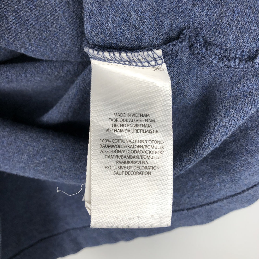 Ralph Lauren POLO RALPH LAUREN CLASSIC FIT short sleeve polo shirt for men size L cotton navy blue type Vintage Second Hand