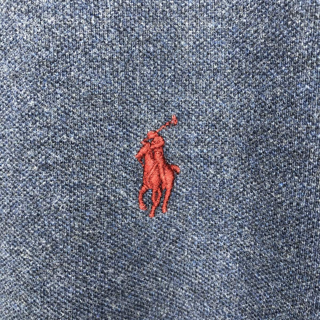 Ralph Lauren POLO RALPH LAUREN CLASSIC FIT short sleeve polo shirt for men size L cotton navy blue type Vintage Second Hand