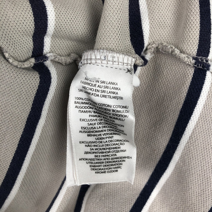 Ralph Lauren POLO RALPH LAUREN CLASSIC FIT Multi-stripe Short-Sleeve Polo Shirt, Men's Size L (approx.) cotton Beige type Vintage Second Hand