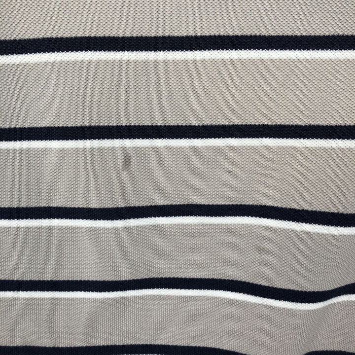 Ralph Lauren POLO RALPH LAUREN CLASSIC FIT Multi-stripe Short-Sleeve Polo Shirt, Men's Size L (approx.) cotton Beige type Vintage Second Hand