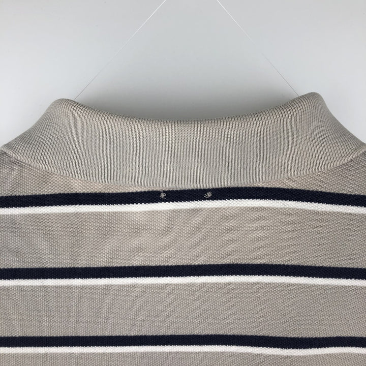 Ralph Lauren POLO RALPH LAUREN CLASSIC FIT Multi-stripe Short-Sleeve Polo Shirt, Men's Size L (approx.) cotton Beige type Vintage Second Hand