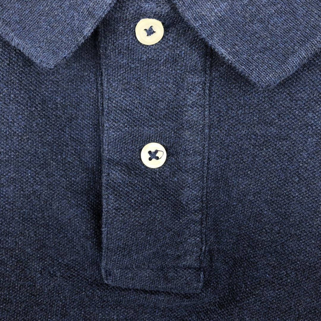 Ralph Lauren POLO RALPH LAUREN CUSTOM SLIM FIT short sleeve polo shirt men's size M unclear navy blue type Vintage Second Hand