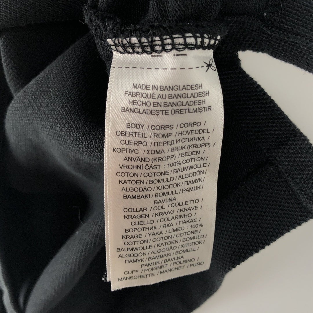 Ralph Lauren POLO RALPH LAUREN CUSTOM SLIM FIT short sleeve polo shirt men's size M cotton black type Vintage Second Hand