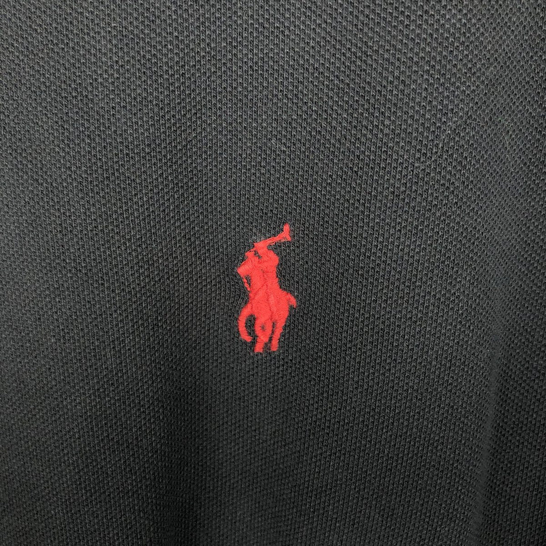 Ralph Lauren POLO RALPH LAUREN CUSTOM SLIM FIT short sleeve polo shirt men's size M cotton black type Vintage Second Hand