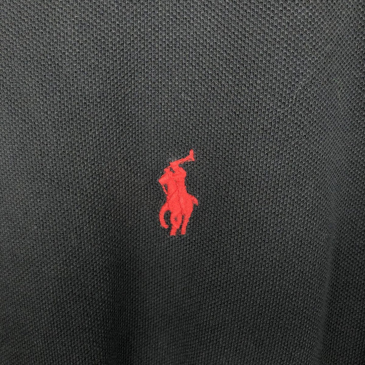 Ralph Lauren POLO RALPH LAUREN CUSTOM SLIM FIT short sleeve polo shirt men's size M cotton black type Vintage Second Hand