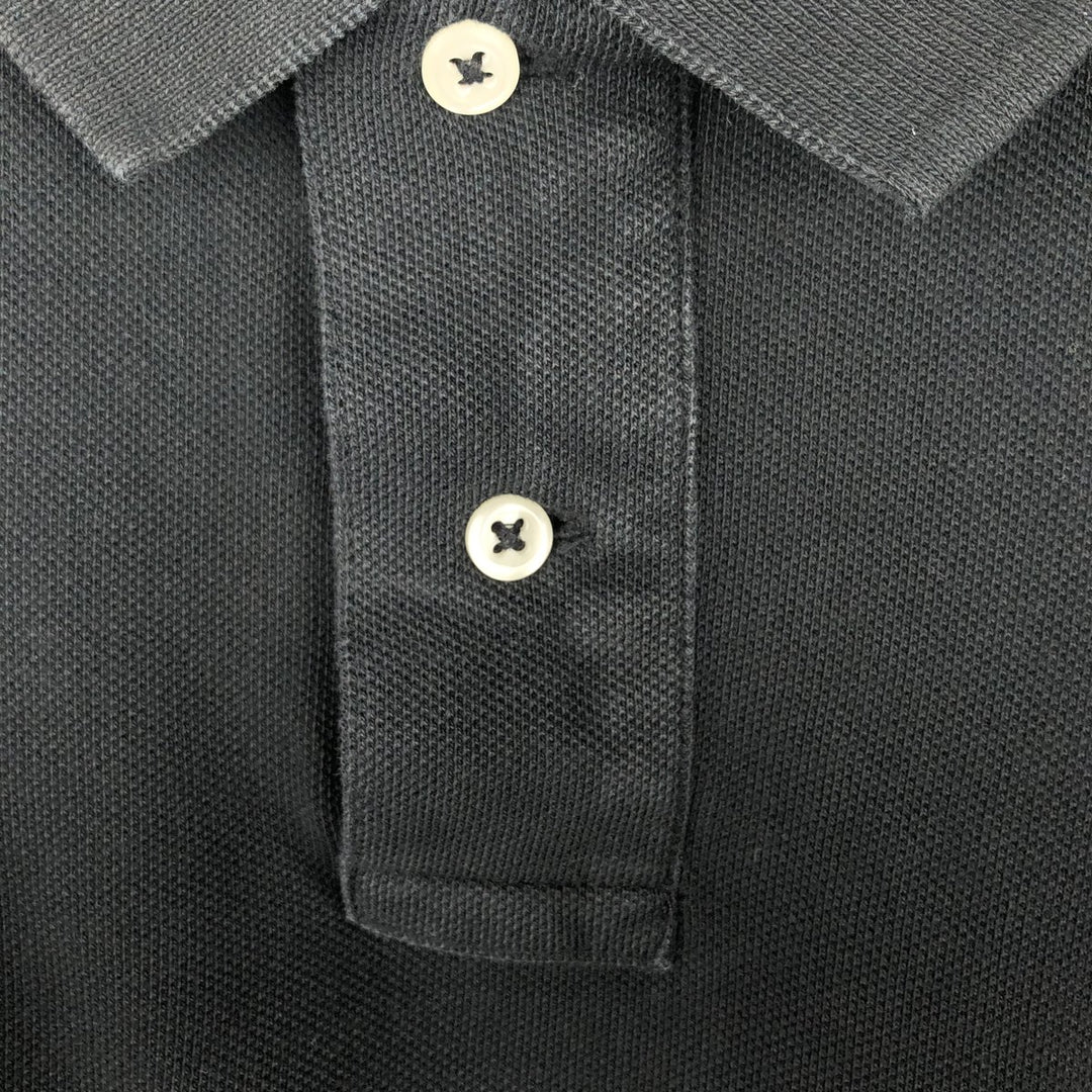 Ralph Lauren POLO RALPH LAUREN CUSTOM SLIM FIT short sleeve polo shirt men's size M cotton black type Vintage Second Hand