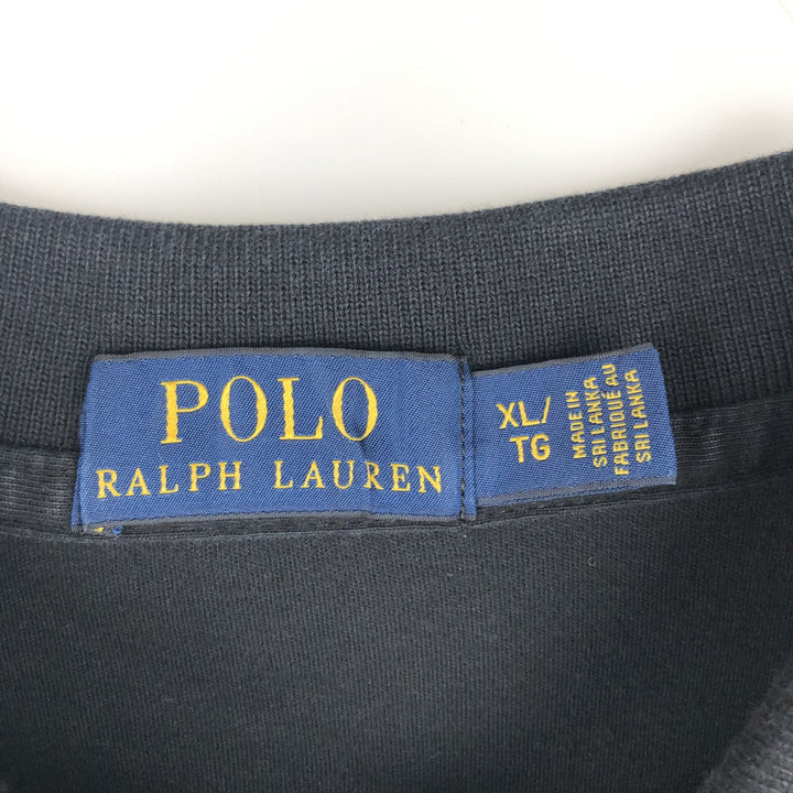 Ralph Lauren POLO RALPH LAUREN short sleeve polo shirt men's XL equivalent cotton black type Vintage Second Hand