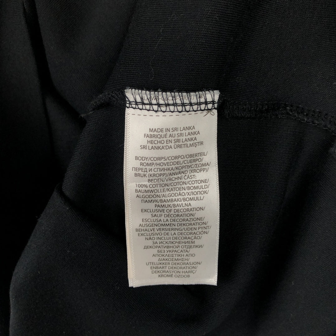 Ralph Lauren POLO RALPH LAUREN CUSTOM SLIM FIT short sleeve polo shirt, men's size L cotton black type Vintage Second Hand