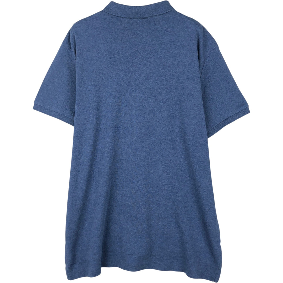 Ralph Lauren POLO RALPH LAUREN short sleeve polo shirt men's size L cotton Blue type light blue Vintage Second Hand