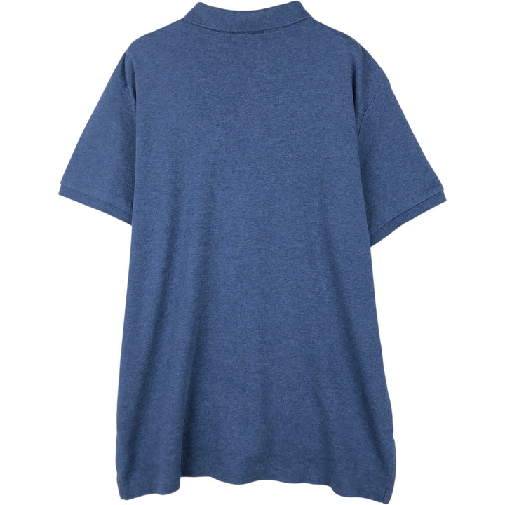 Ralph Lauren POLO RALPH LAUREN short sleeve polo shirt men's size L cotton Blue type light blue Vintage Second Hand