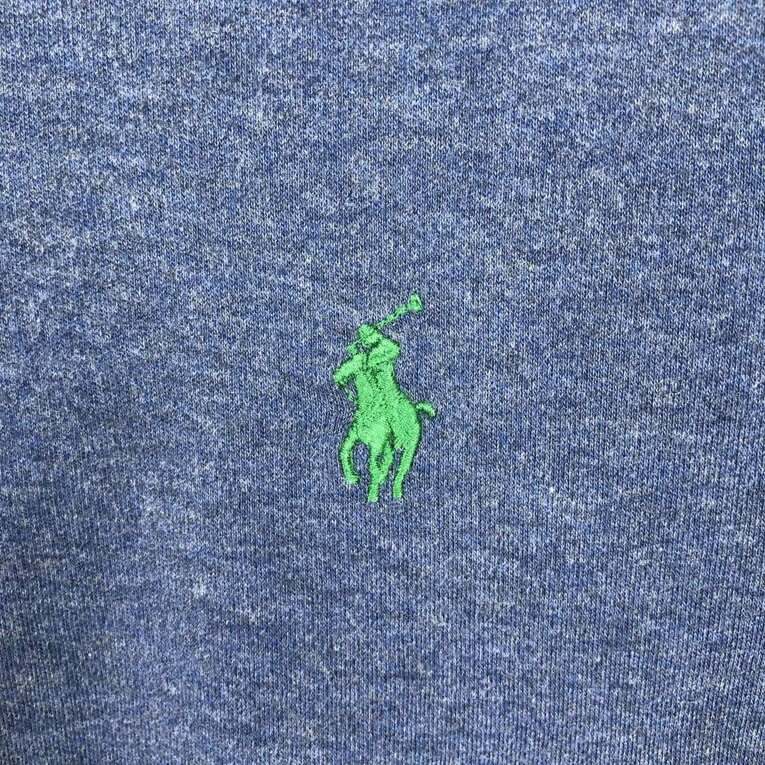Ralph Lauren POLO RALPH LAUREN short sleeve polo shirt men's size L cotton Blue type light blue Vintage Second Hand
