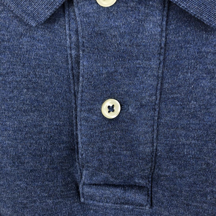 Ralph Lauren POLO RALPH LAUREN short sleeve polo shirt men's size L cotton Blue type light blue Vintage Second Hand