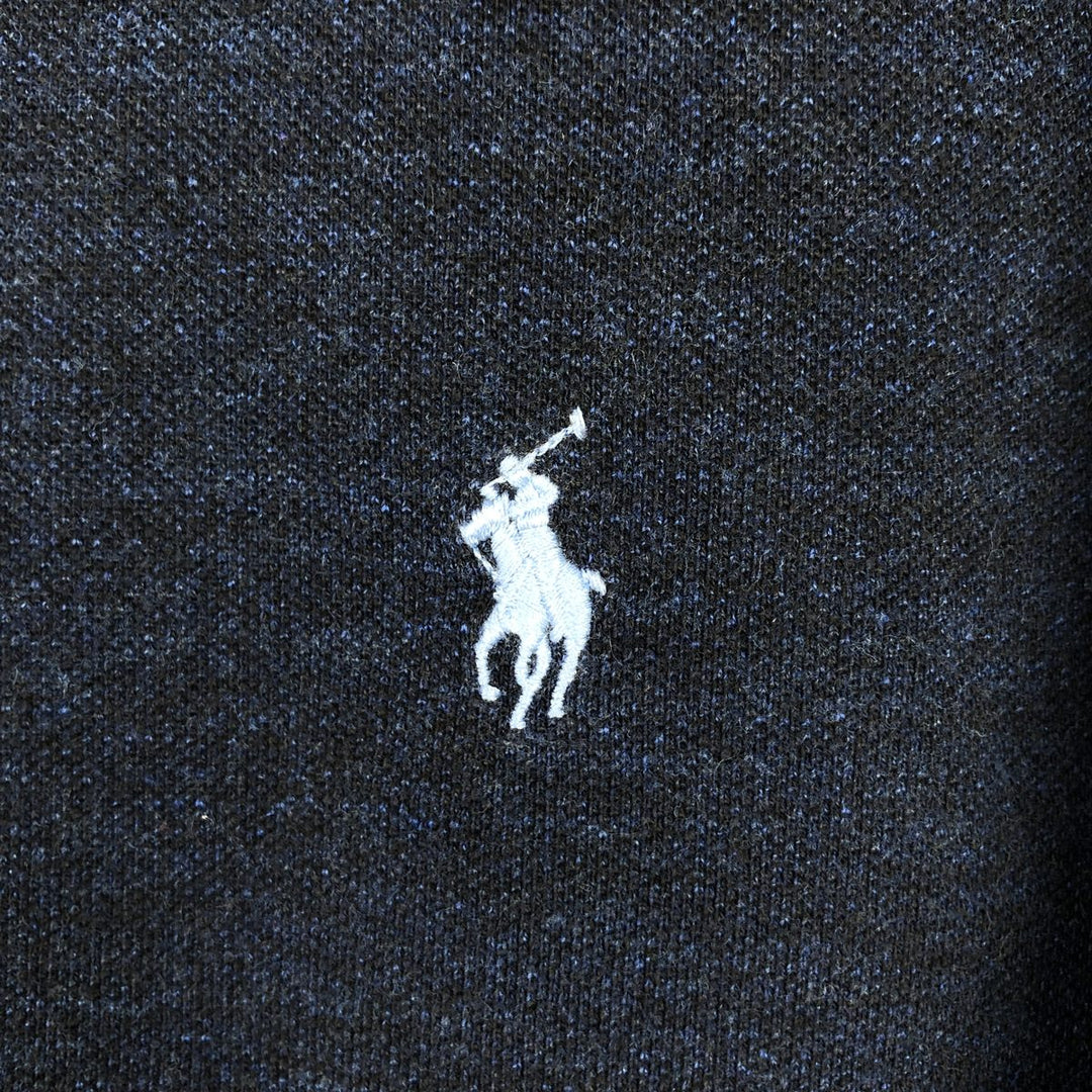 Ralph Lauren POLO RALPH LAUREN CLASSIC FIT short sleeve polo shirt for men size L cotton navy blue type Vintage Second Hand