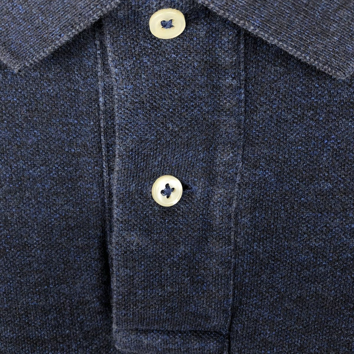 Ralph Lauren POLO RALPH LAUREN CLASSIC FIT short sleeve polo shirt for men size L cotton navy blue type Vintage Second Hand