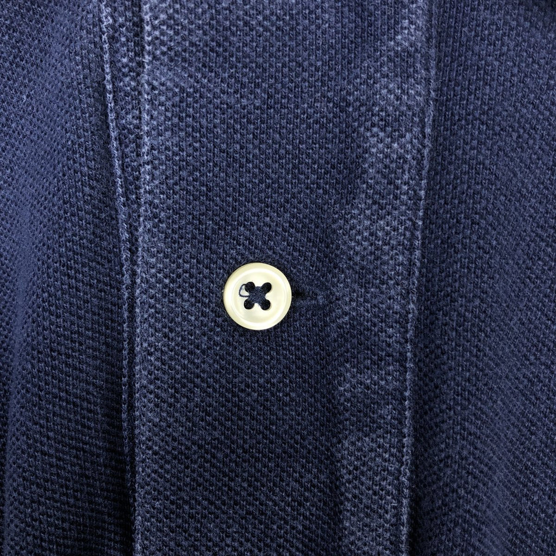 Ralph Lauren POLO RALPH LAUREN short sleeve polo shirt, men's size M cotton navy blue type Vintage Second Hand