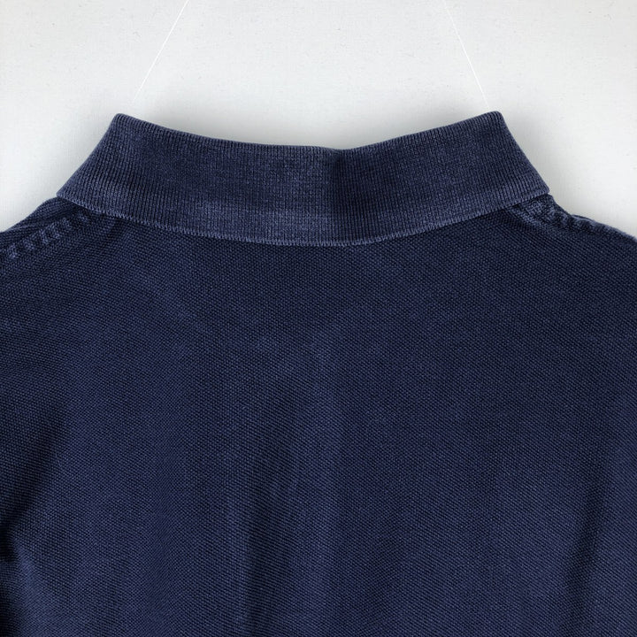 Ralph Lauren POLO RALPH LAUREN short sleeve polo shirt, men's size M cotton navy blue type Vintage Second Hand