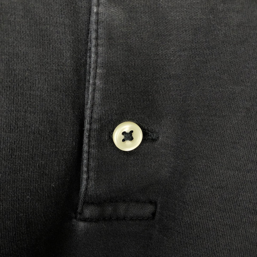 Ralph Lauren POLO RALPH LAUREN CLASSIC FIT short sleeve polo shirt, men's size M cotton black type Vintage Second Hand
