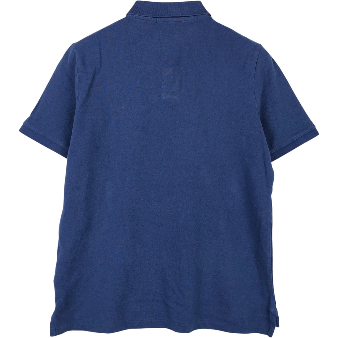 Ralph Lauren POLO RALPH LAUREN CLASSIC FIT short sleeve polo shirt, men's size M cotton navy blue type Vintage Second Hand