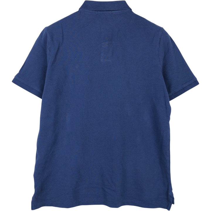 Ralph Lauren POLO RALPH LAUREN CLASSIC FIT short sleeve polo shirt, men's size M cotton navy blue type Vintage Second Hand