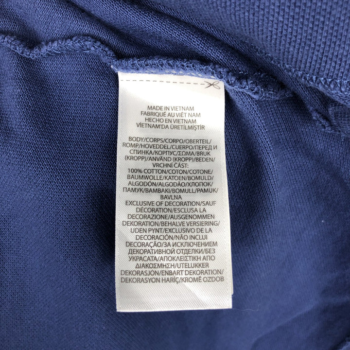 Ralph Lauren POLO RALPH LAUREN CLASSIC FIT short sleeve polo shirt, men's size M cotton navy blue type Vintage Second Hand