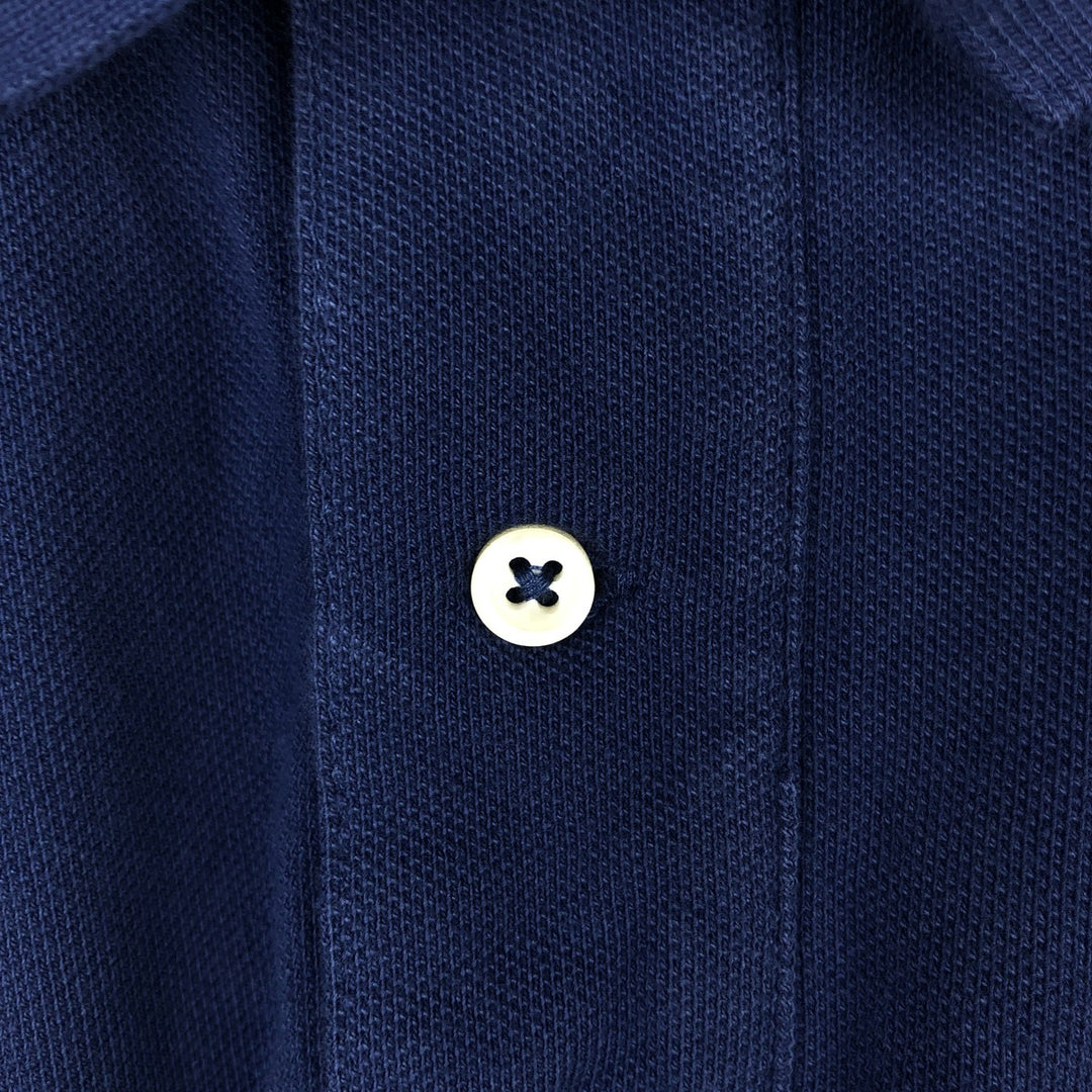 Ralph Lauren POLO RALPH LAUREN CLASSIC FIT short sleeve polo shirt, men's size M cotton navy blue type Vintage Second Hand
