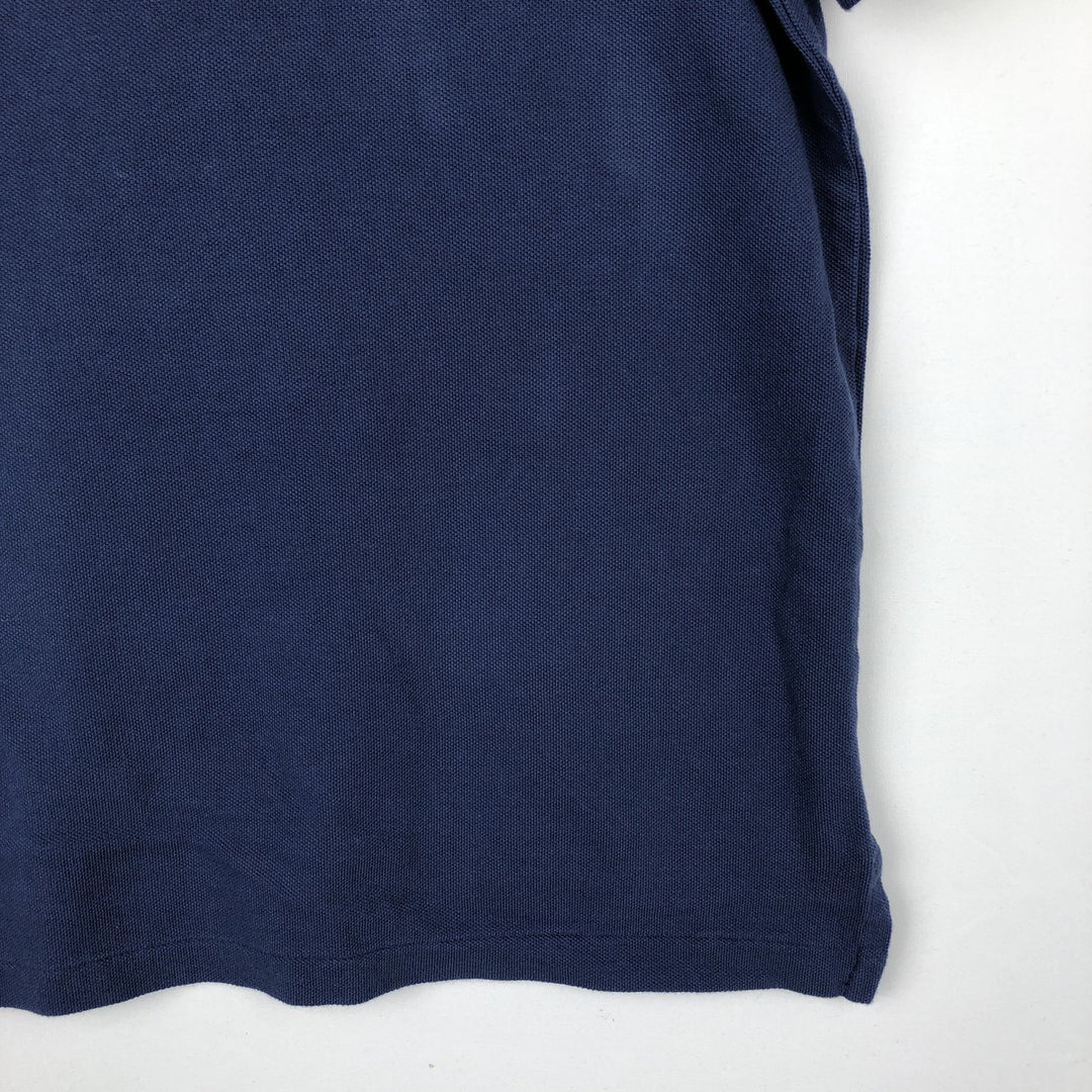 Ralph Lauren POLO RALPH LAUREN CLASSIC FIT short sleeve polo shirt, men's size M cotton navy blue type Vintage Second Hand
