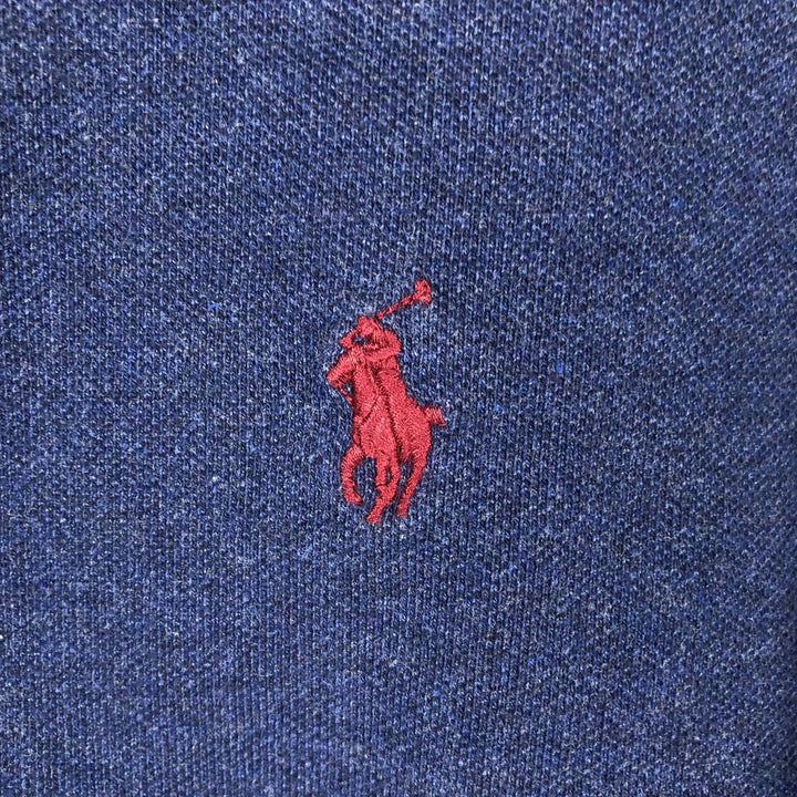Ralph Lauren POLO RALPH LAUREN short sleeve polo shirt men's size L cotton navy blue type Vintage Second Hand