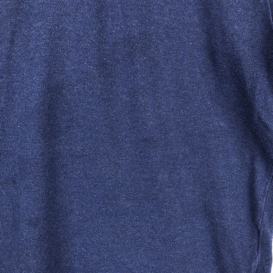 Ralph Lauren POLO RALPH LAUREN short sleeve polo shirt men's size L cotton navy blue type Vintage Second Hand