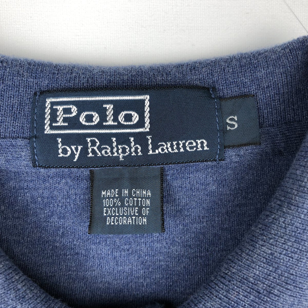 Ralph Lauren POLO by Ralph Lauren short sleeve polo shirt, size S for men cotton blue type Vintage Second Hand