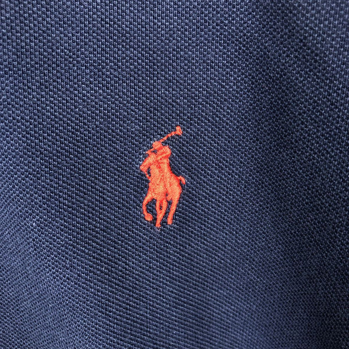 Ralph Lauren POLO RALPH LAUREN CUSTOM FIT short sleeve polo shirt men's M equivalent cotton navy blue type Vintage Second Hand