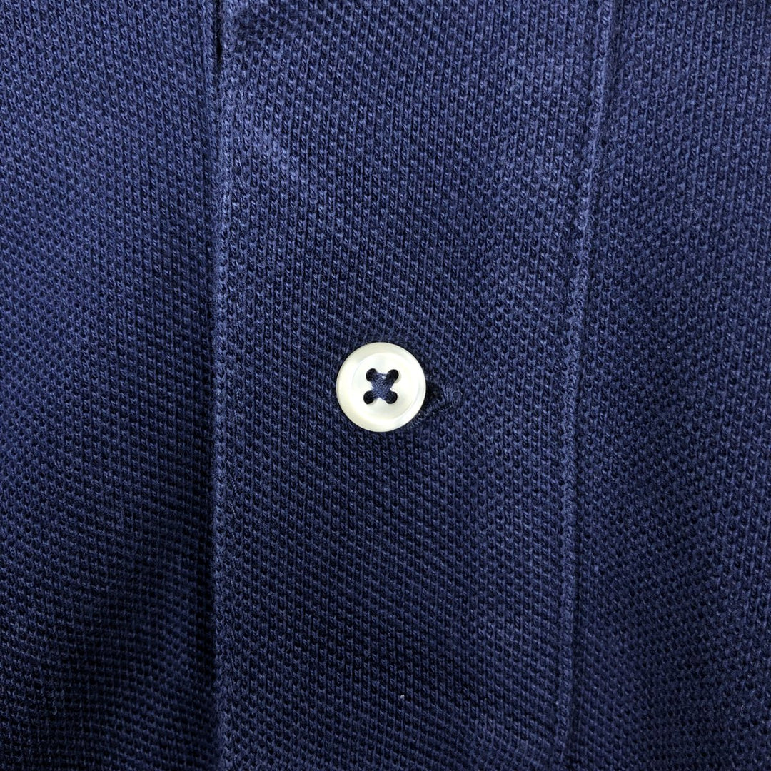 Ralph Lauren POLO RALPH LAUREN CUSTOM FIT short sleeve polo shirt men's M equivalent cotton navy blue type Vintage Second Hand