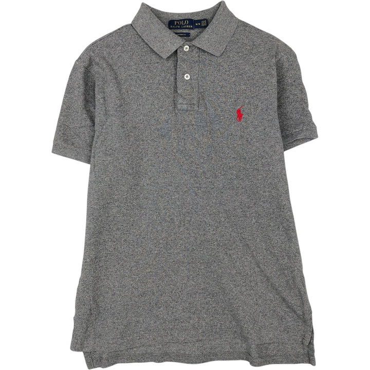 Ralph Lauren POLO RALPH LAUREN CUSTOM FIT short sleeve polo shirt men's M equivalent cotton gray type Vintage Second Hand