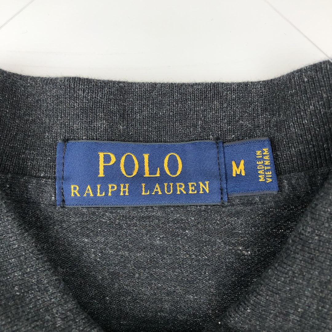 Ralph Lauren POLO RALPH LAUREN short sleeve polo shirt, men's size M cotton black type Vintage Second Hand