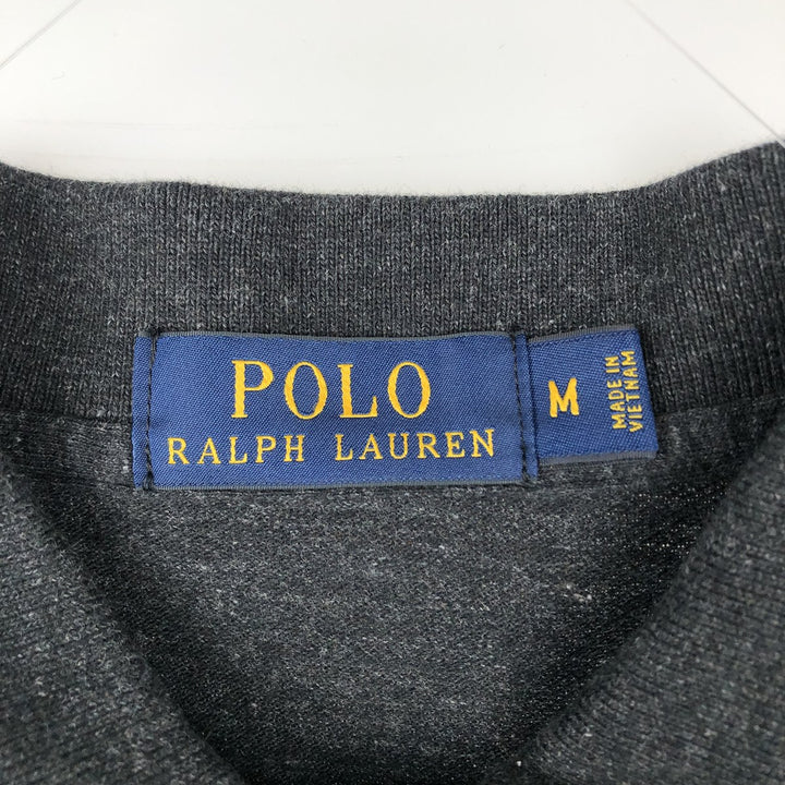 Ralph Lauren POLO RALPH LAUREN short sleeve polo shirt, men's size M cotton black type Vintage Second Hand