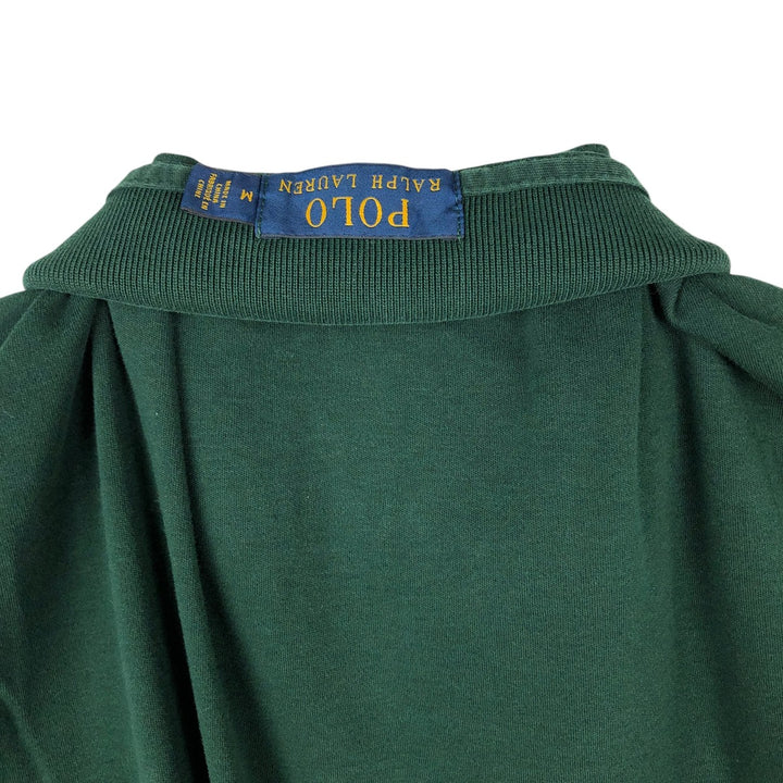 Ralph Lauren POLO RALPH LAUREN CUSTOM SLIM FIT short sleeve polo shirt men's size M cotton Green type dark green Vintage Second Hand