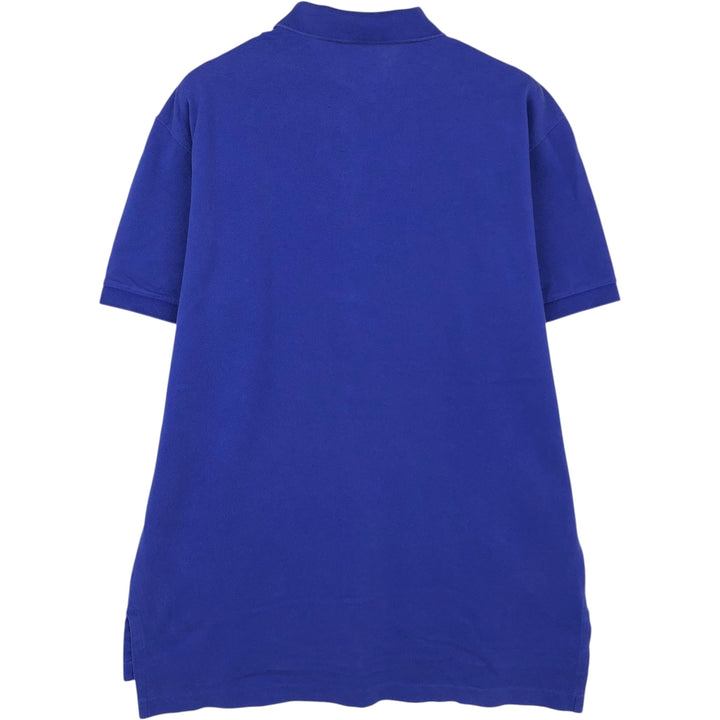 Ralph Lauren POLO RALPH LAUREN Short-Sleeve Polo Shirt, Men's Size M (approx.) Pima Cotton blue type Vintage Second Hand