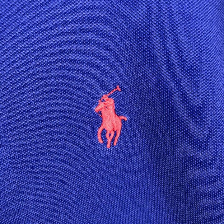 Ralph Lauren POLO RALPH LAUREN Short-Sleeve Polo Shirt, Men's Size M (approx.) Pima Cotton blue type Vintage Second Hand
