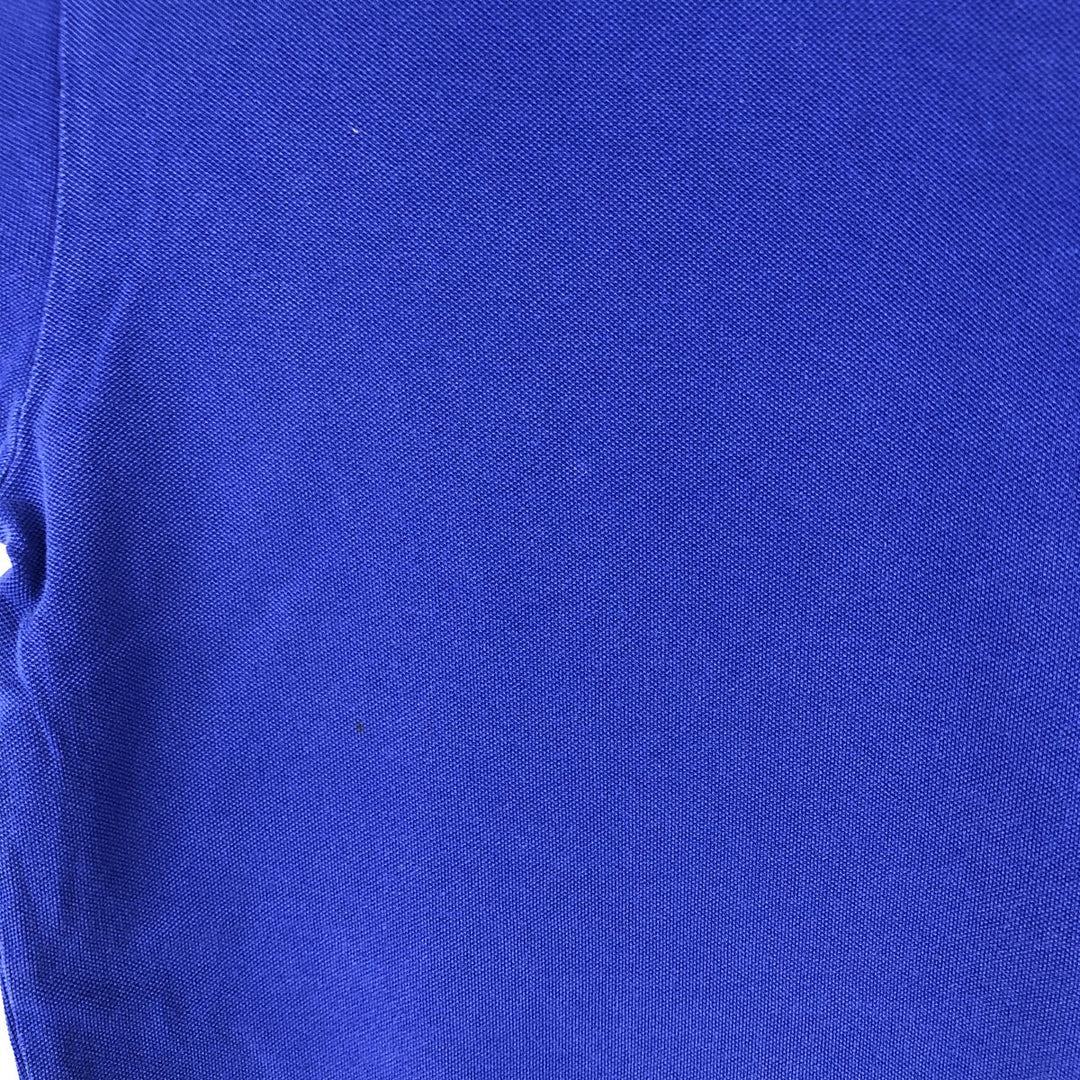 Ralph Lauren POLO RALPH LAUREN Short-Sleeve Polo Shirt, Men's Size M (approx.) Pima Cotton blue type Vintage Second Hand