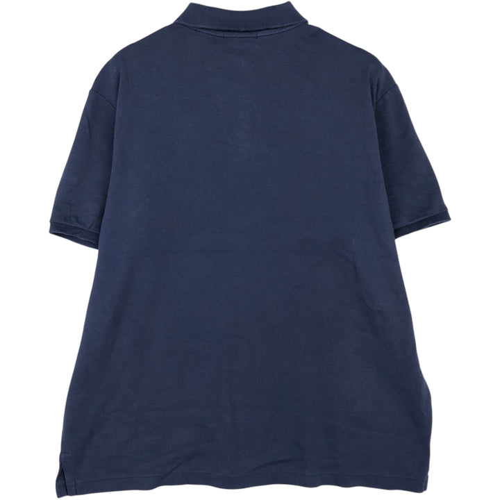 Ralph Lauren POLO RALPH LAUREN CLASSIC FIT short sleeve polo shirt for men size L cotton navy blue type Vintage Second Hand