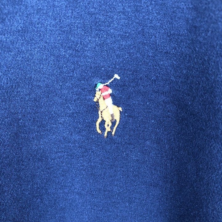 Ralph Lauren POLO RALPH LAUREN CLASSIC FIT short sleeve polo shirt for men size L cotton navy blue type Vintage Second Hand