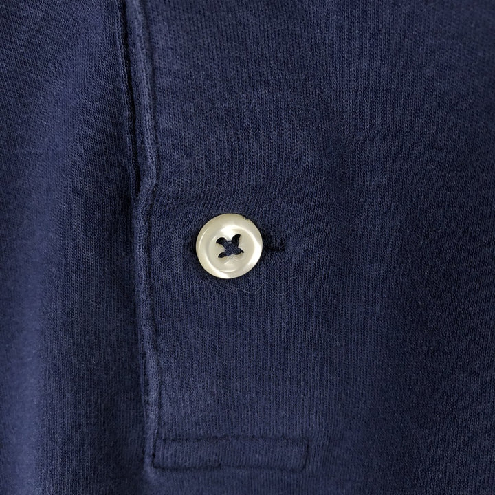 Ralph Lauren POLO RALPH LAUREN CLASSIC FIT short sleeve polo shirt for men size L cotton navy blue type Vintage Second Hand