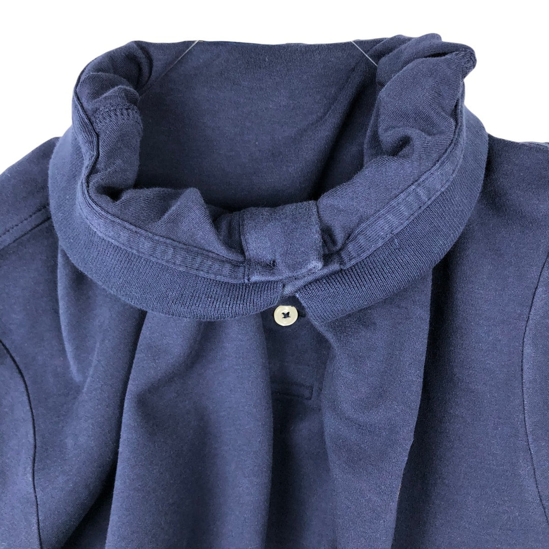 Ralph Lauren POLO RALPH LAUREN CLASSIC FIT short sleeve polo shirt for men size L cotton navy blue type Vintage Second Hand