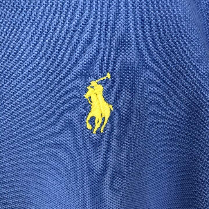 Ralph Lauren POLO RALPH LAUREN CUSTOM FIT short sleeve polo shirt men's M equivalent cotton Blue type light blue Vintage Second Hand