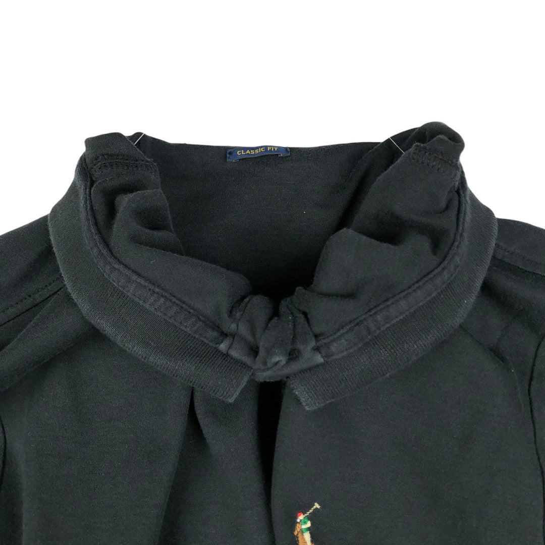 Ralph Lauren POLO RALPH LAUREN CLASSIC FIT short sleeve polo shirt men's XL equivalent cotton black type Vintage Second Hand