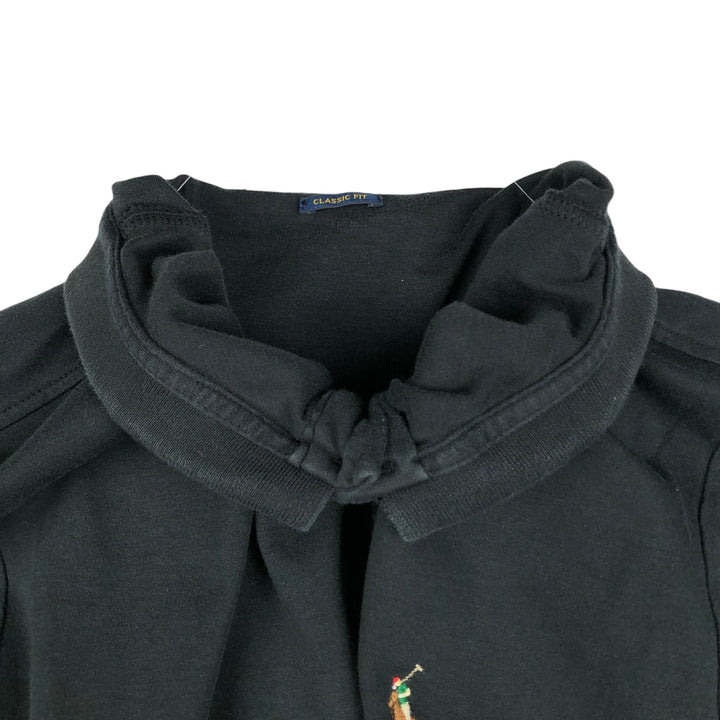 Ralph Lauren POLO RALPH LAUREN CLASSIC FIT short sleeve polo shirt men's XL equivalent cotton black type Vintage Second Hand