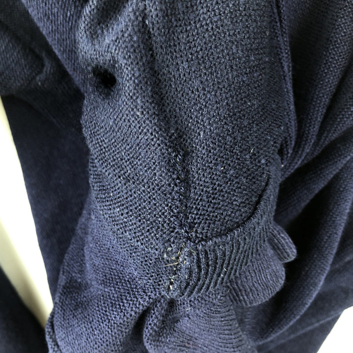 Vintage 70s-80'S Lacoste Chemise French Lacoste acrylic knit cardigan, men's size XL acrylic navy blue type Vintage Second Hand